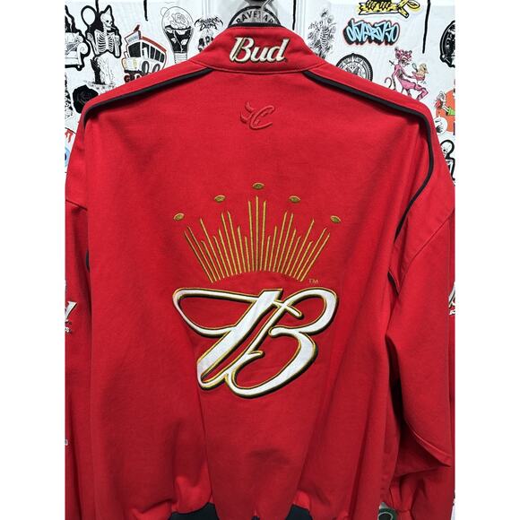 Dale Earnhardt Jr. Nascar Chase Twill Budweiser Men's Jacket Size XL - Picture 8 of 8